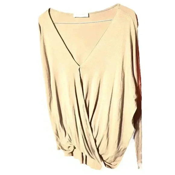 Excuse me. I have to go be awesome tan long sleeve top. - Picture 2 of 4